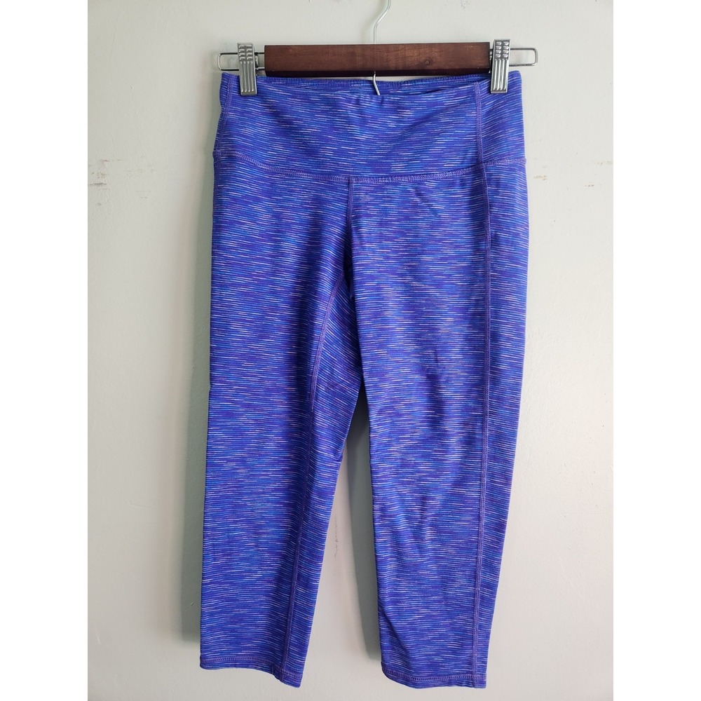 Athleta Women's‎ Ultimate Capri's Bright Purple Stripes Size XS